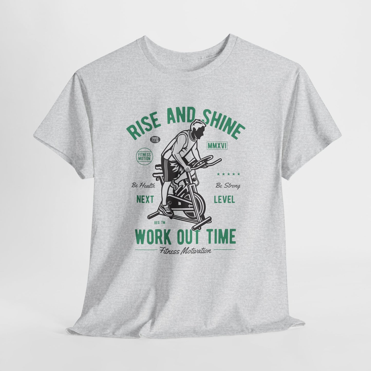 Rise and Shine - Work Out Time - koszulka motywacyjna