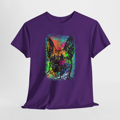 Neon Dog Pop Art - kolorowy owczarek niemiecki