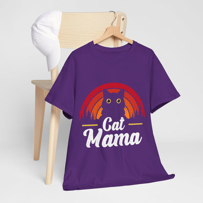 Kocia Mama - retro zachód słońca i koci vibe