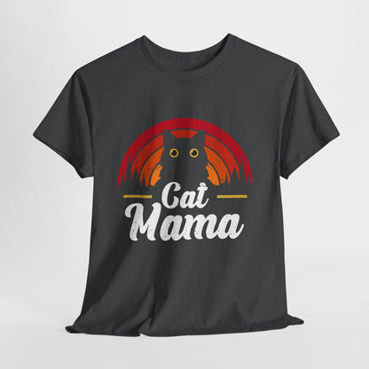 Kocia Mama - retro zachód słońca i koci vibe