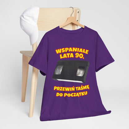 Przewiń taśmę do początku - kaseta VHS - wspaniałe lata 90.