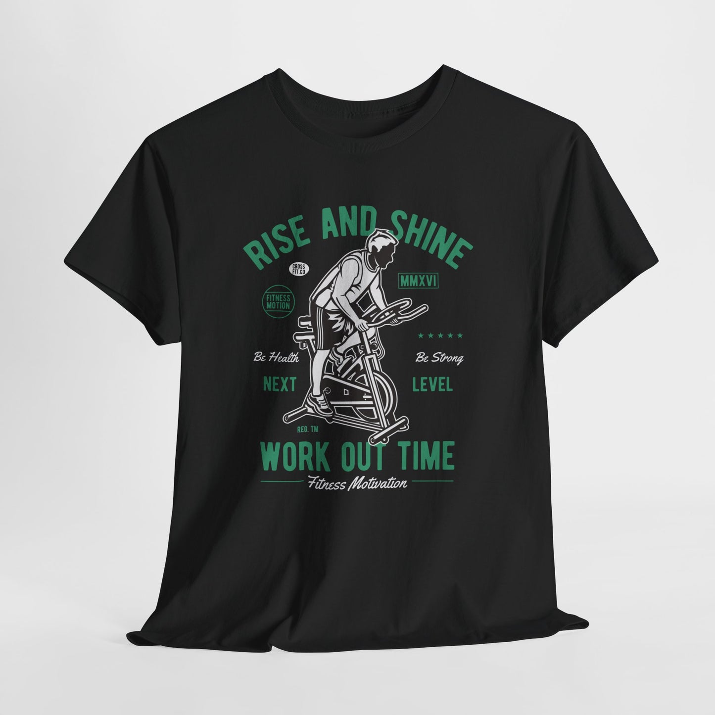 Rise and Shine - Work Out Time - koszulka motywacyjna