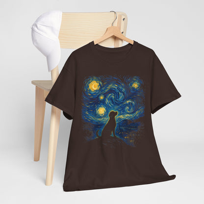 Pies pod Gwiaździstym Niebem Van Gogha - artystyczny nadruk