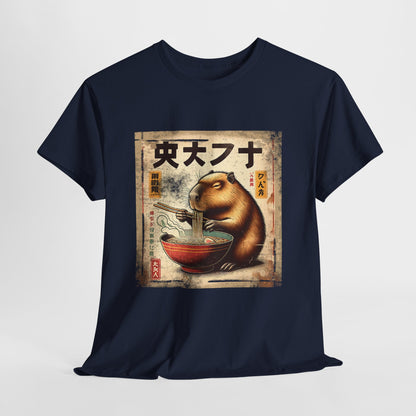 Kapibara i ramen - anime retro vintage