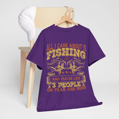 Koszulka wędkarska All I Care About Is Fishing