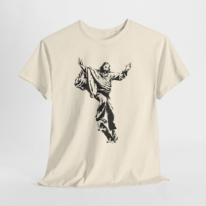 Jezus na deskorolce - streetwearowy nadruk