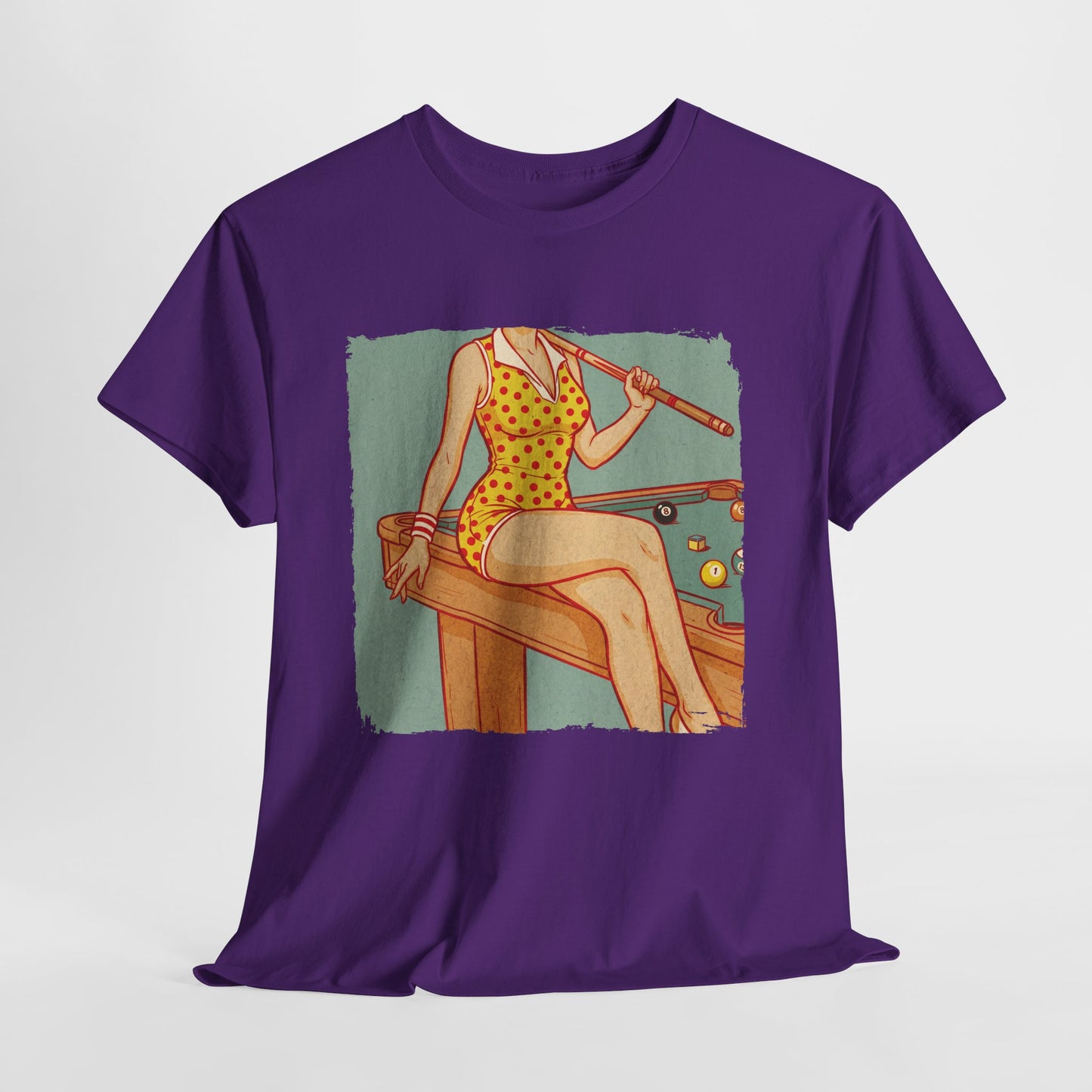 Sport is Sexy: Bilard - retro pin-up przy stole
