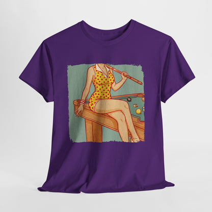 Sport is Sexy: Bilard - retro pin-up przy stole