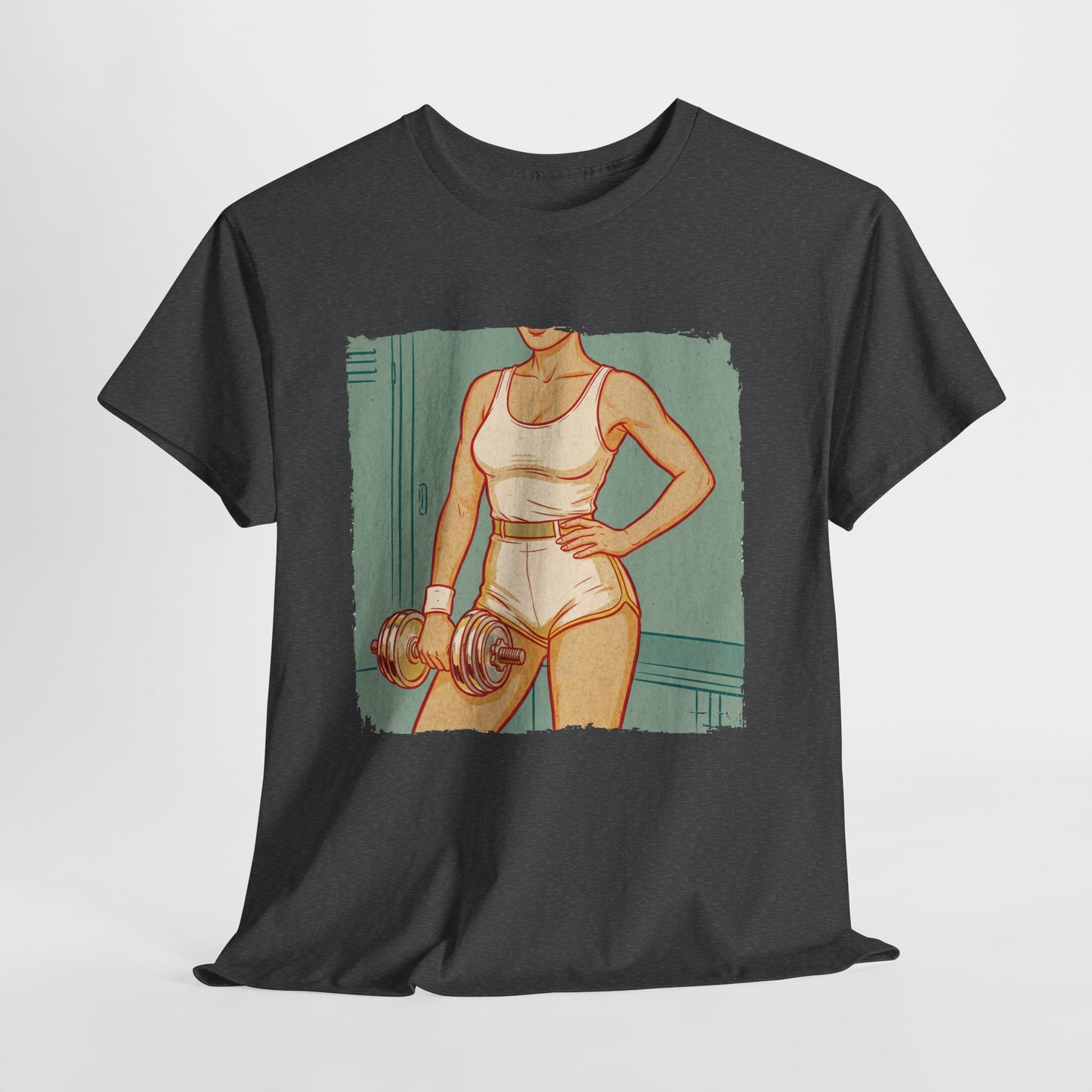 Sport Is Sexy: Siłownia - retro fitness z hantlem
