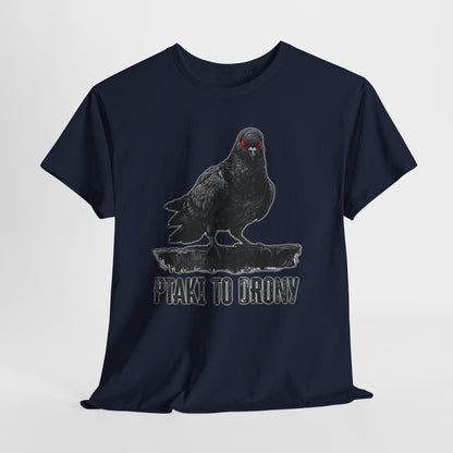 Ptaki To Drony - spiskowy gołąb z czerwonym okiem