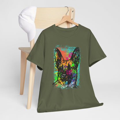 Neon Dog Pop Art - kolorowy owczarek niemiecki