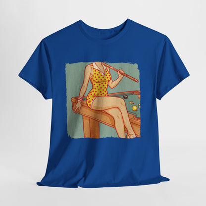 Sport is Sexy: Bilard - retro pin-up przy stole