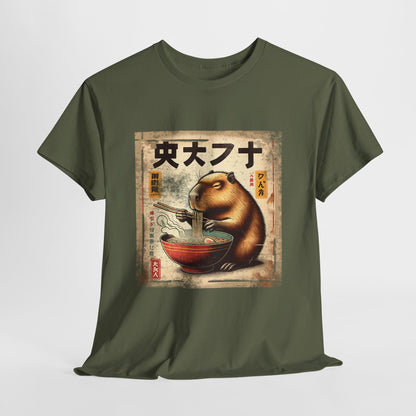 Kapibara i ramen - anime retro vintage