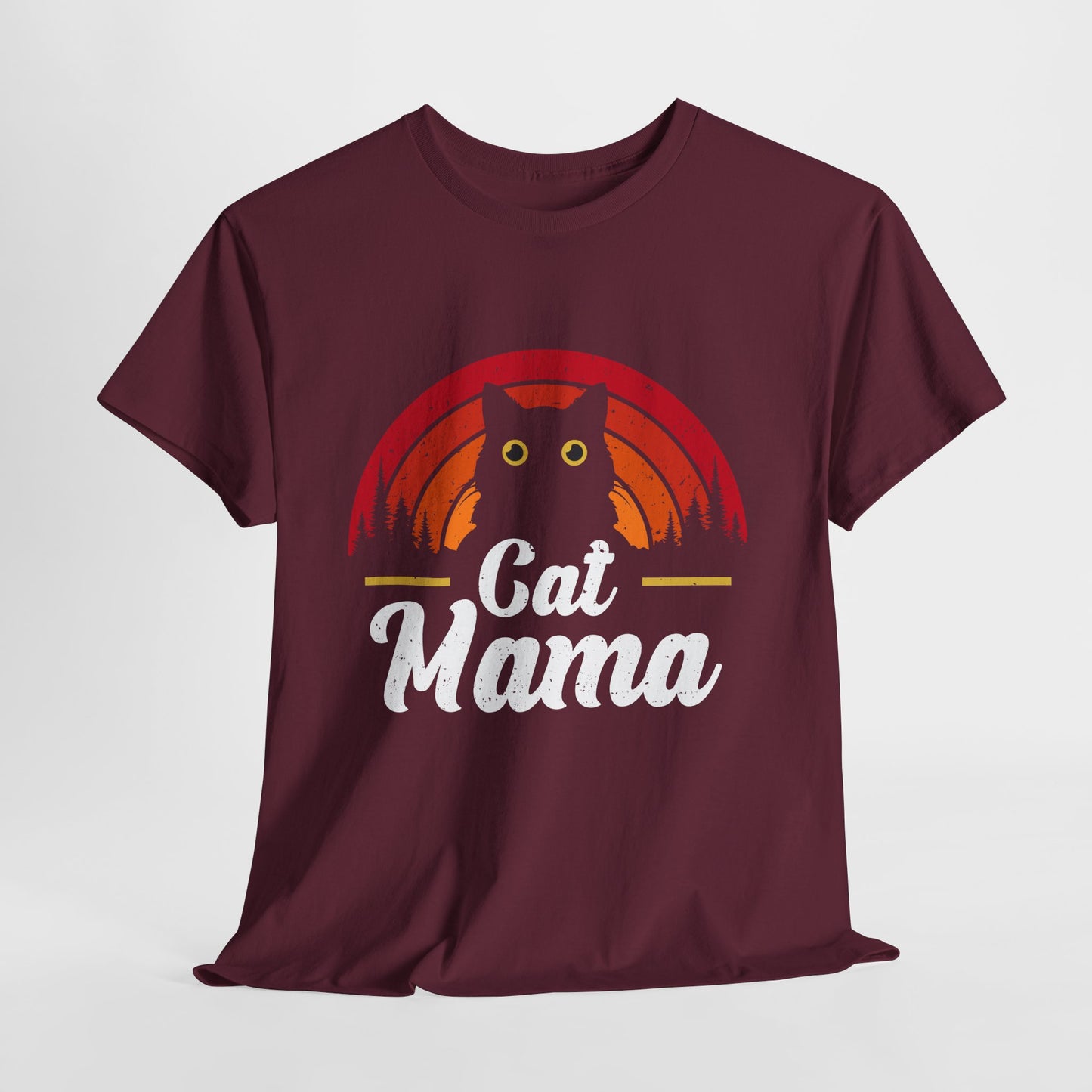 Kocia Mama - retro zachód słońca i koci vibe