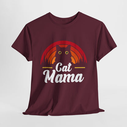 Kocia Mama - retro zachód słońca i koci vibe