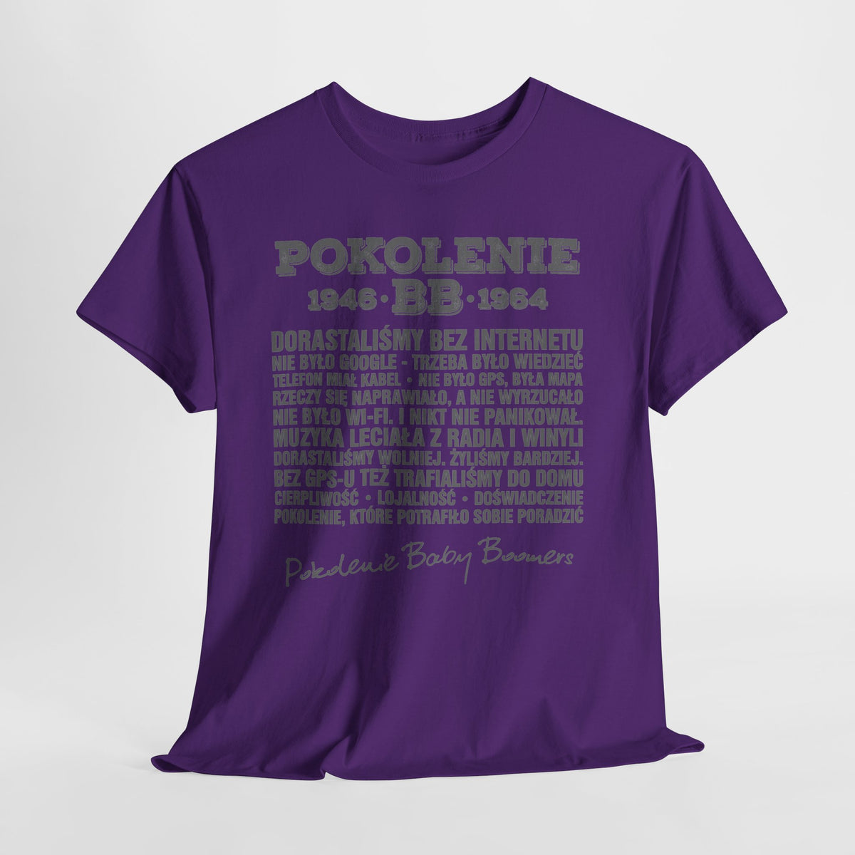 Pokolenie 1946-1964 - koszulka Baby Boomers z charakterem