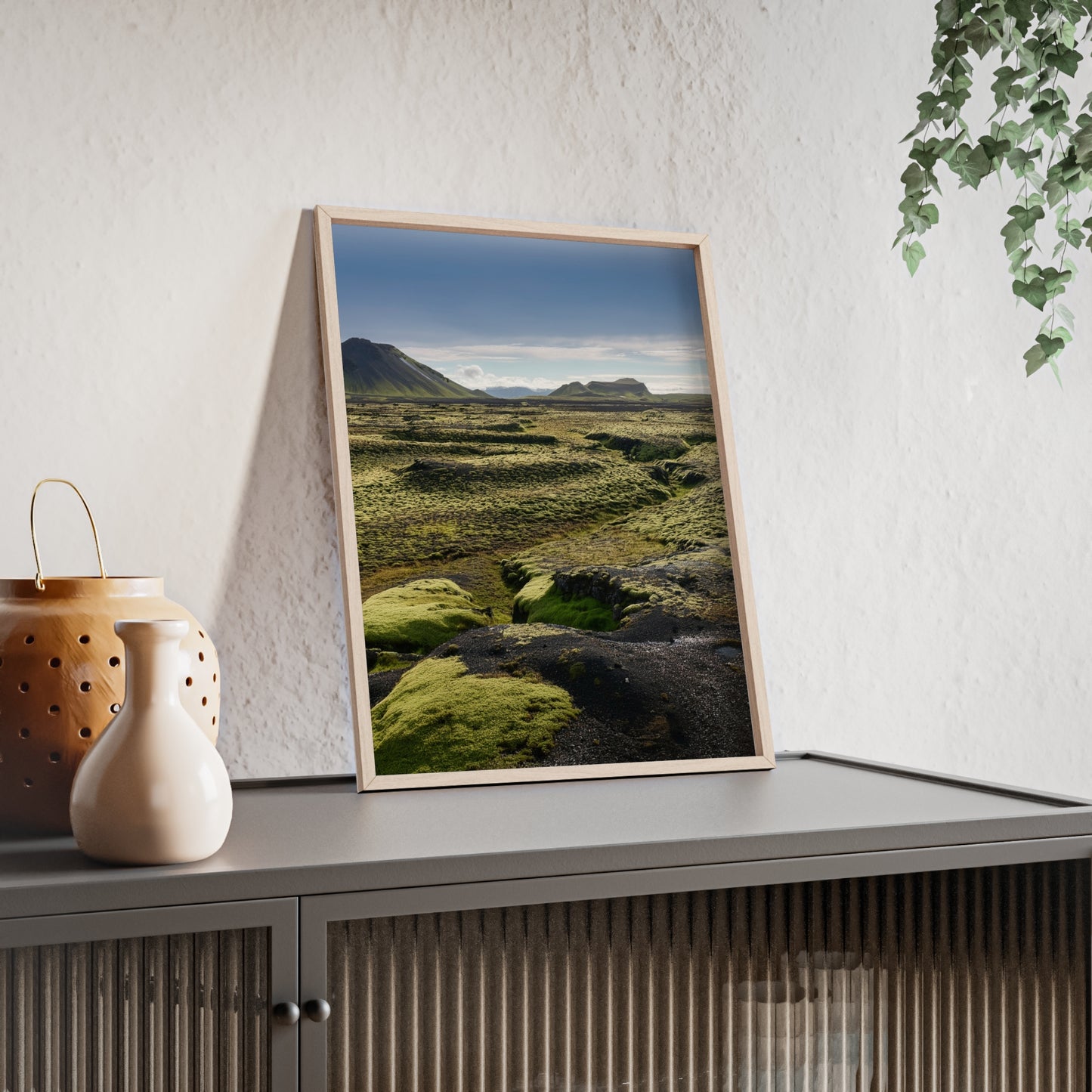 Islandia - mchy na polach lawy