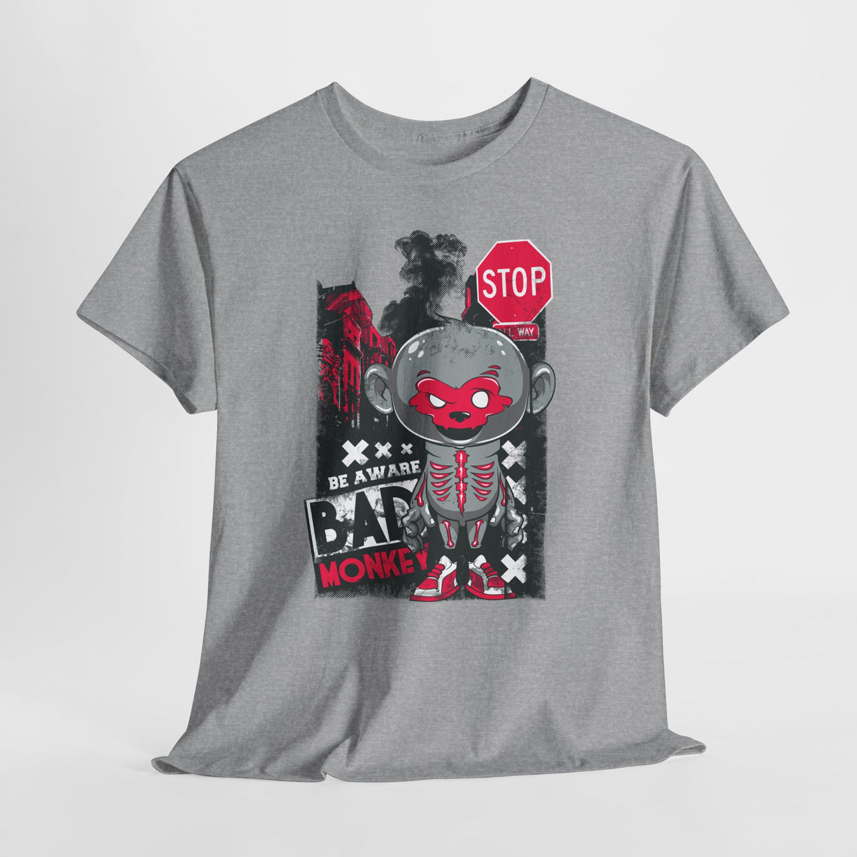 Be Aware Bad Monkey - miejskie ostrzeżenie z pazurem