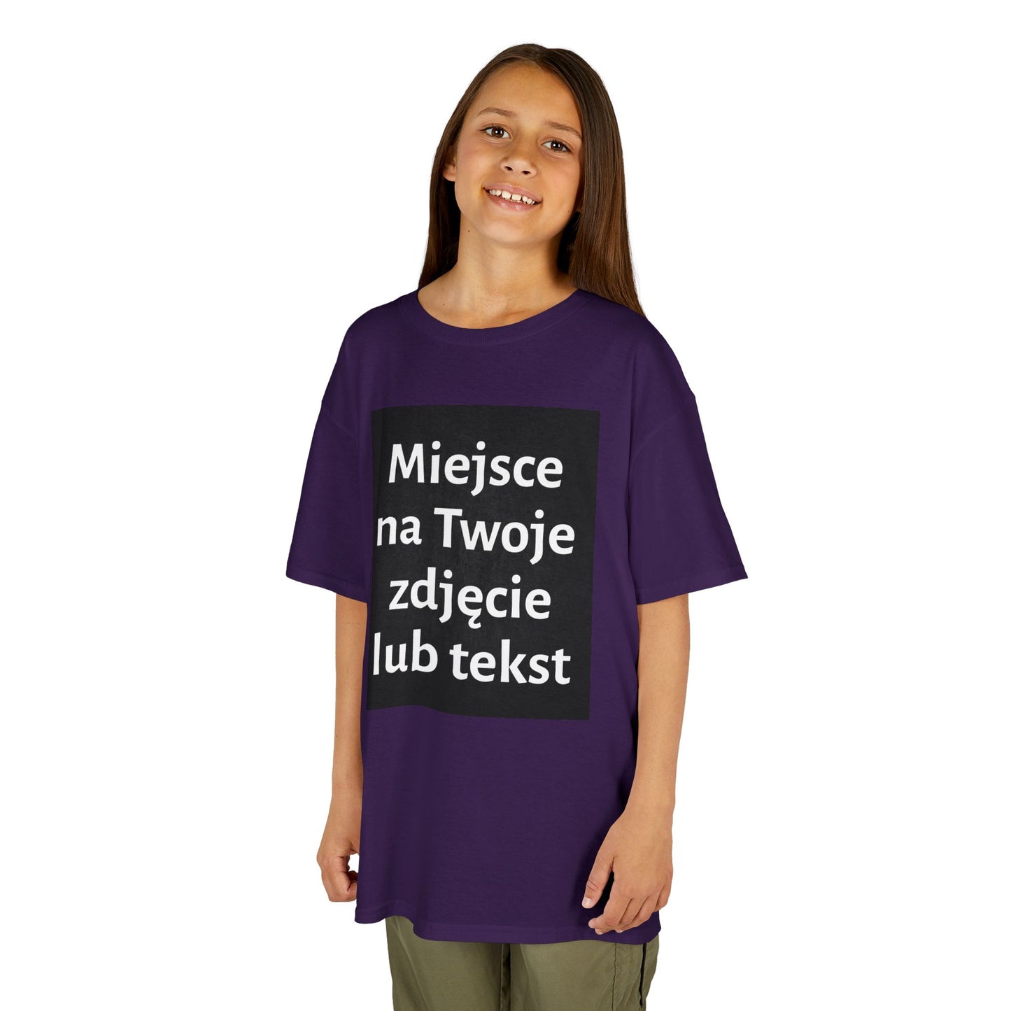 Personalizowana koszulka dziecięca - nadruk przód i/lub tył - z naszą pomocą