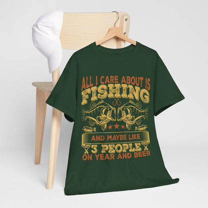 Koszulka wędkarska All I Care About Is Fishing