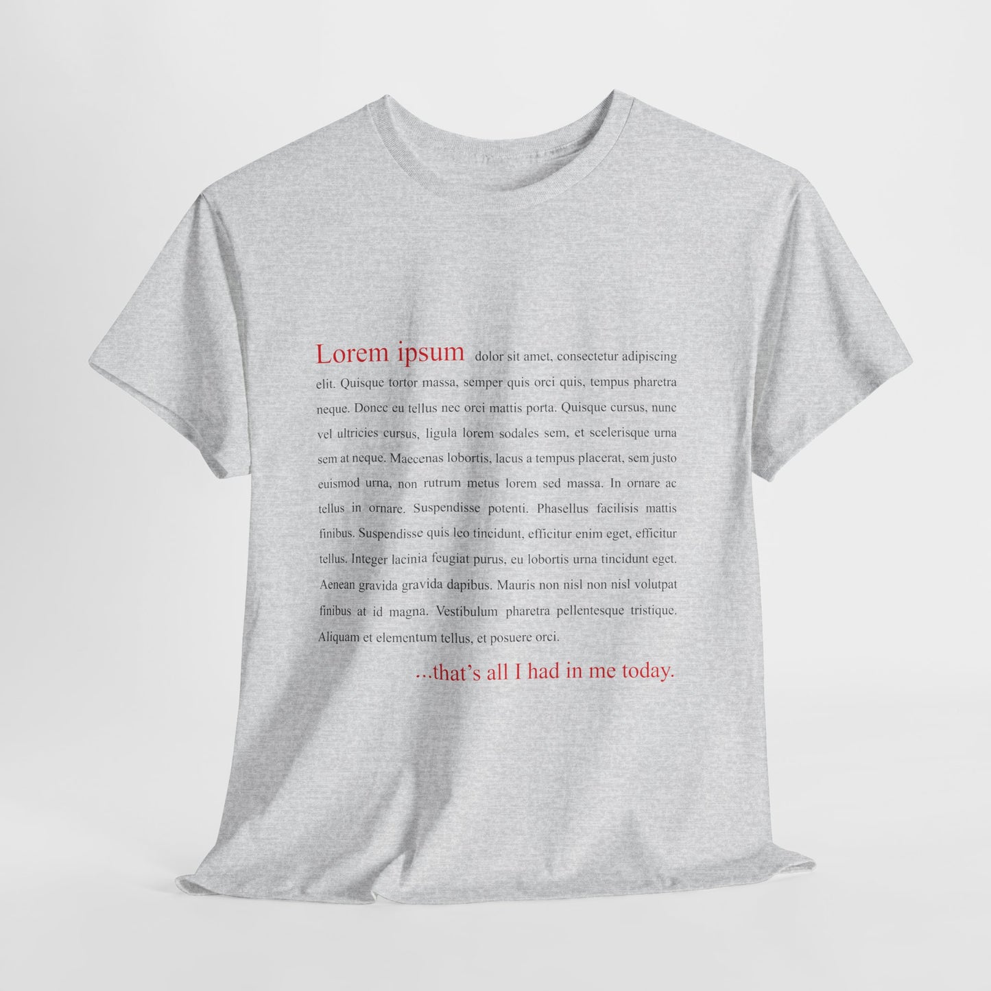 Lorem Ipsum... that's all I had in me today