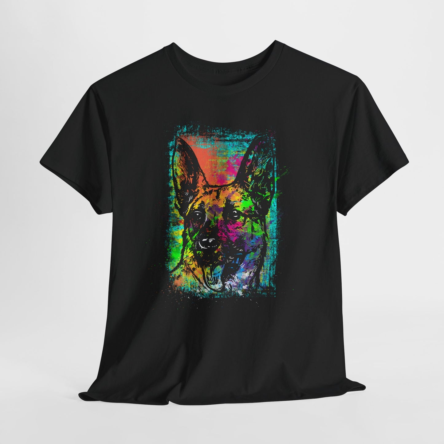 Neon Dog Pop Art - kolorowy owczarek niemiecki