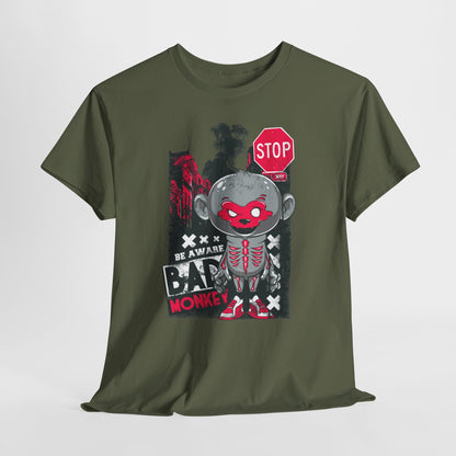 Be Aware Bad Monkey - miejskie ostrzeżenie z pazurem