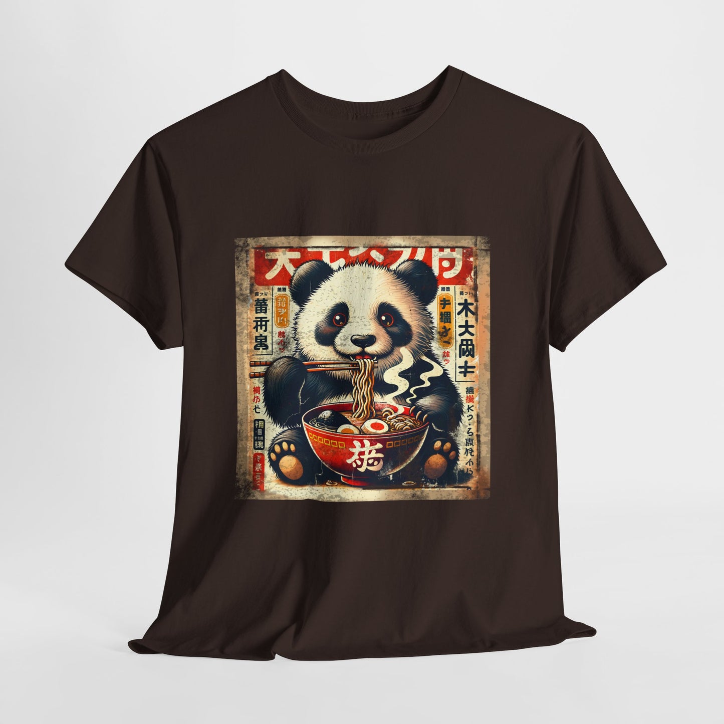 Panda i ramen - Anime retro vintage