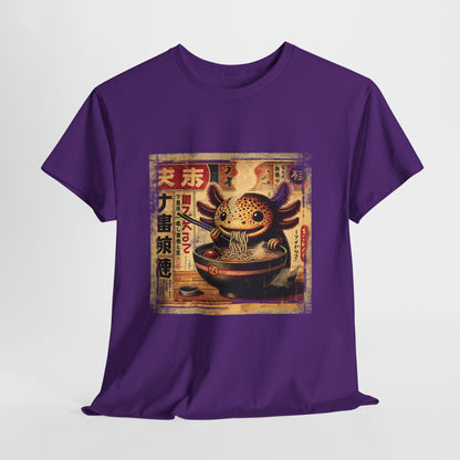 Japoński aksolotl i ramen - anime retro vintage