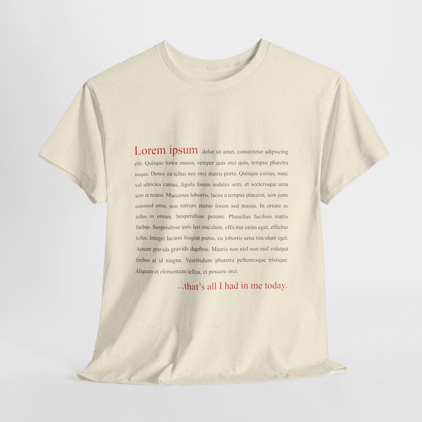 Lorem Ipsum... that's all I had in me today