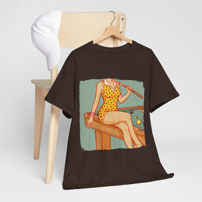 Sport is Sexy: Bilard - retro pin-up przy stole
