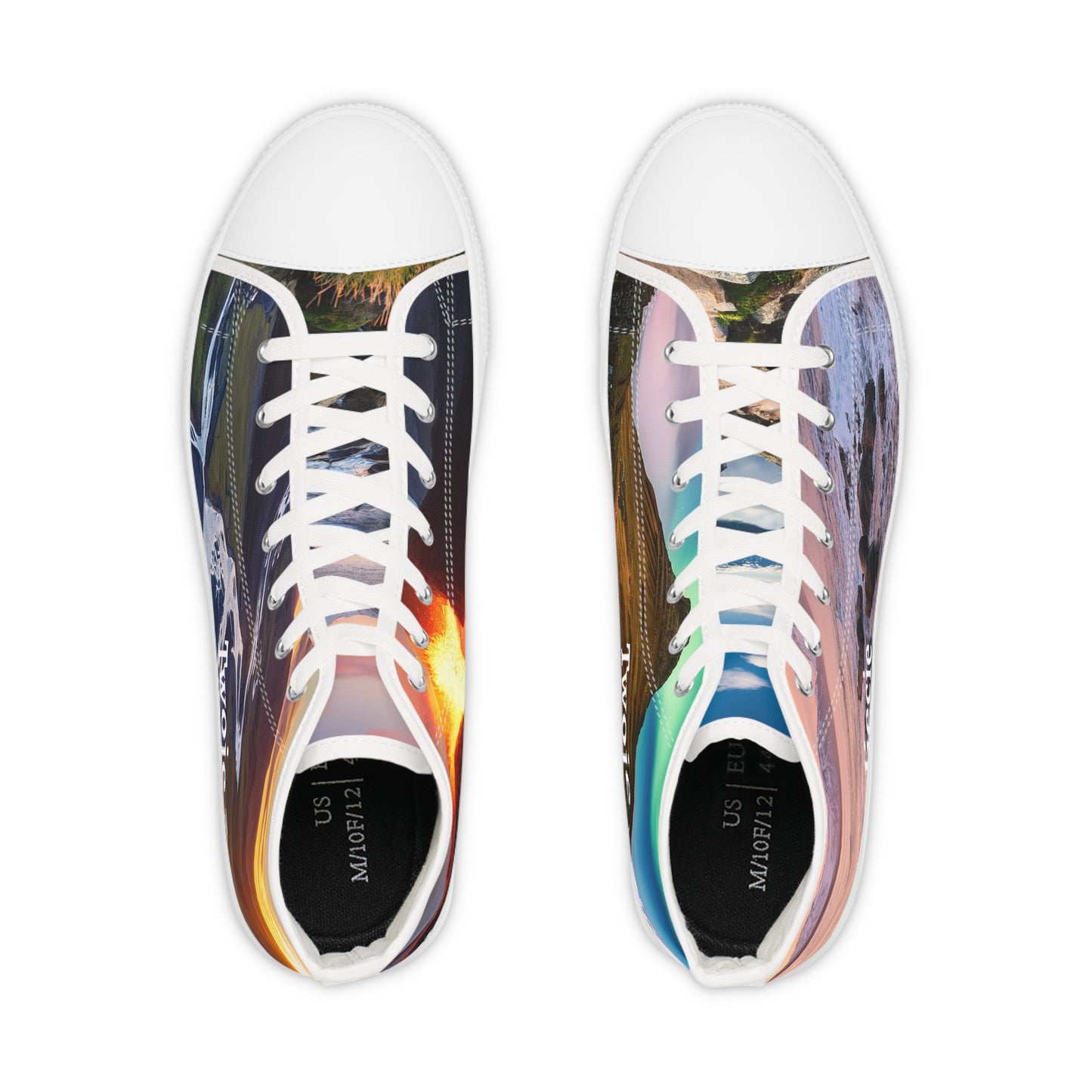 Męskie high-top sneakers - personalizowane