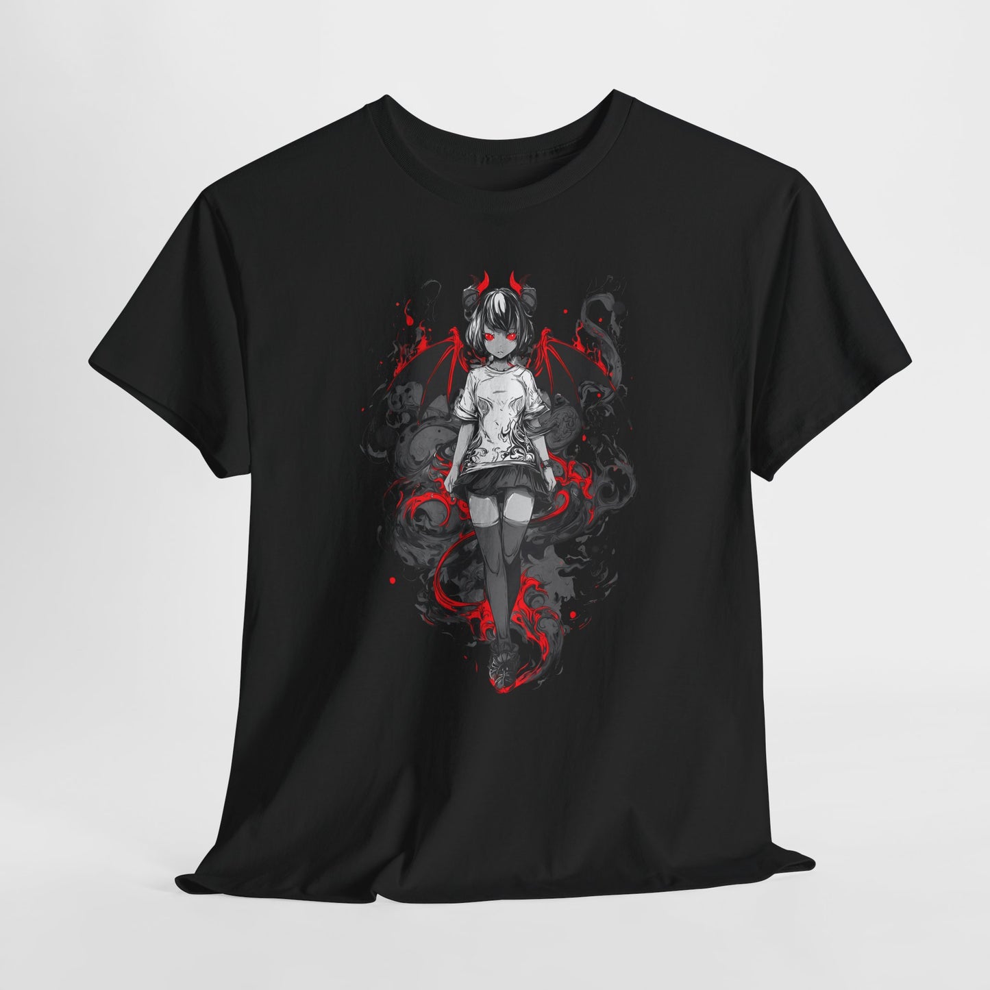Demon Girl - koszulka anime z czerwonymi skrzydłami