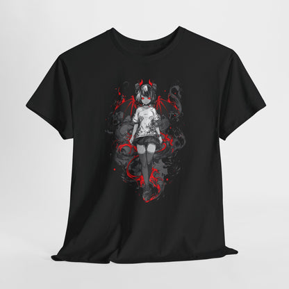 Demon Girl - koszulka anime z czerwonymi skrzydłami
