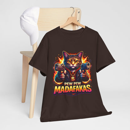 Pew Pew Madafakas - neonowy kot