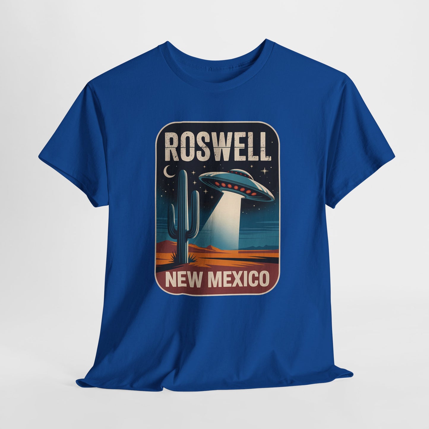 Roswell New Mexico - retro spodek nad pustynią