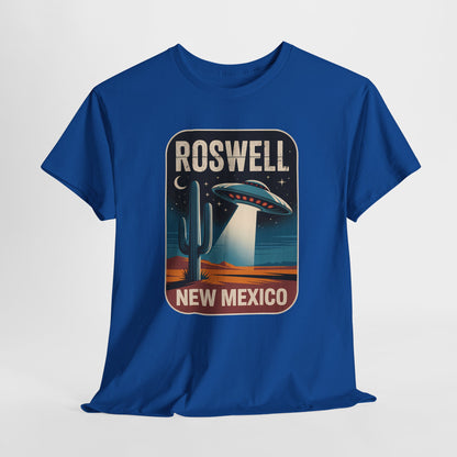 Roswell New Mexico - retro spodek nad pustynią