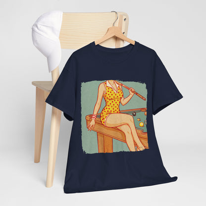 Sport is Sexy: Bilard - retro pin-up przy stole