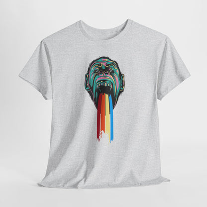 Małpie "rzygam tęczą" - neonowy pop art
