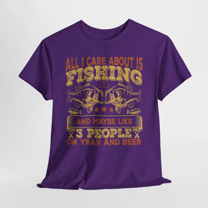 Koszulka wędkarska All I Care About Is Fishing