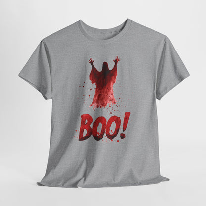 Boo! - czerwony duch na halloweenowy klimat