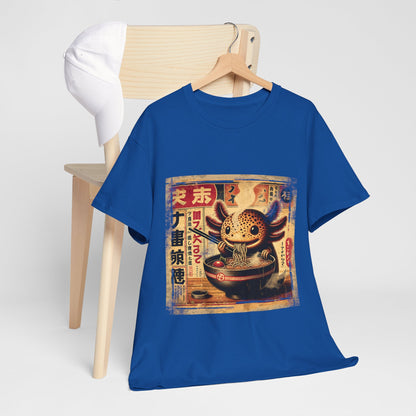 Japoński aksolotl i ramen - anime retro vintage