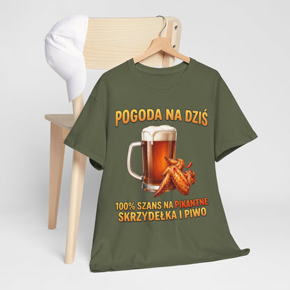 Pogoda na dziś - skrzydełka i piwko