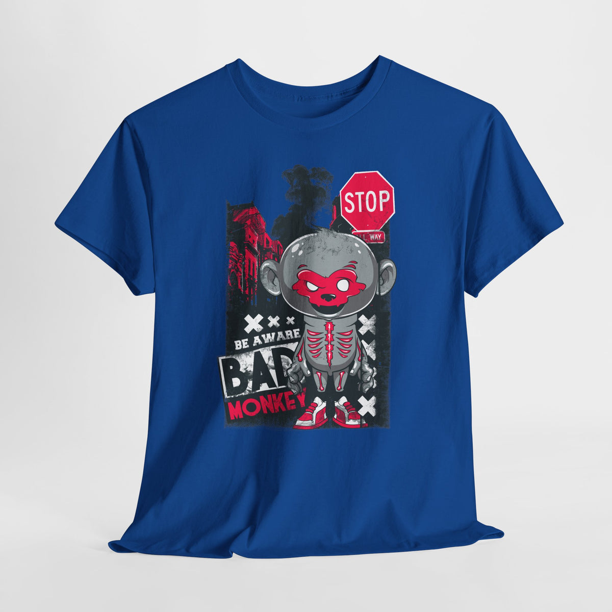 Be Aware Bad Monkey - miejskie ostrzeżenie z pazurem