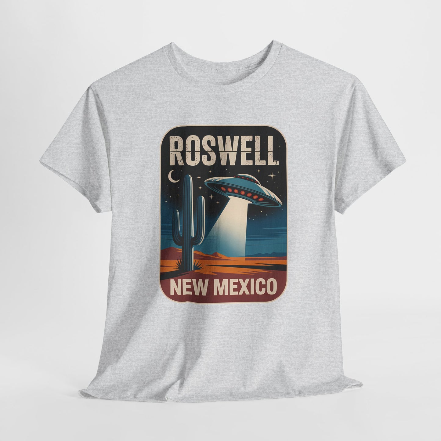 Roswell New Mexico - retro spodek nad pustynią