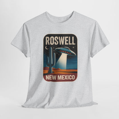 Roswell New Mexico - retro spodek nad pustynią