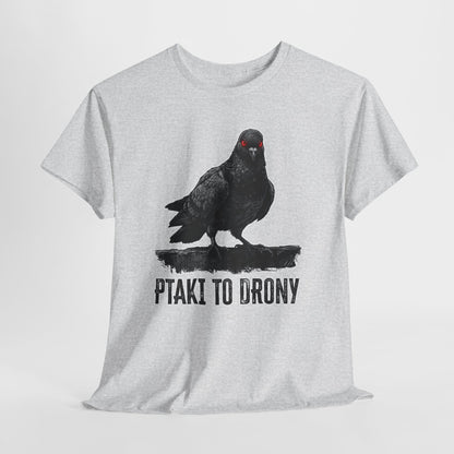 Ptaki To Drony - spiskowy gołąb z czerwonym okiem