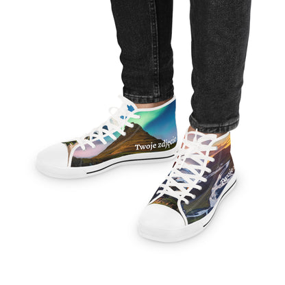 Męskie high-top sneakers - personalizowane