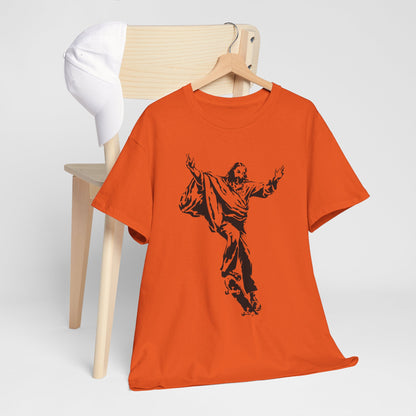 Jezus na deskorolce - streetwearowy nadruk