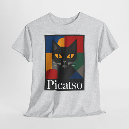 Picatso - koszulka z kotem w artystycznym stylu